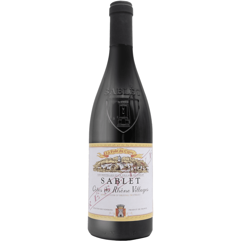 Vin Rouge A.O.P Côtes-Du-Rhône-Villages Sablet La Font du Caïau "Réserve", 2019
